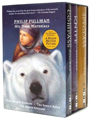 His Dark Materials series by Philip Pullman; cover illus. by Eric Rohmann